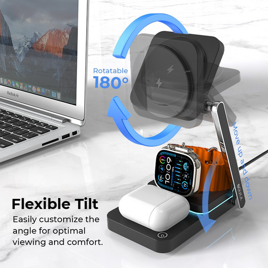 iQuick Twig T6 3 in 1 Foldable Wireless Charger Stand
