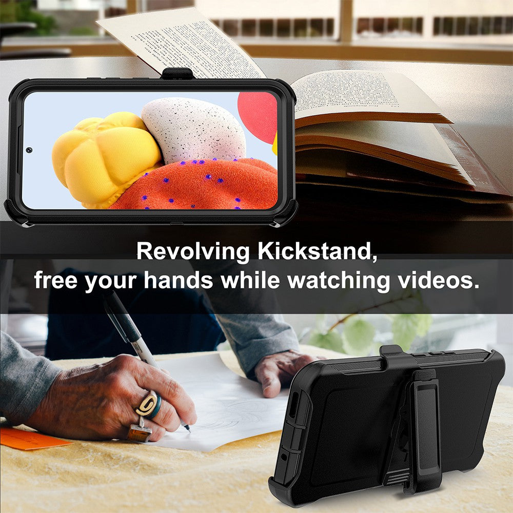 Shockproof Robot Armor Hard Plastic Case with Belt Clip for Samsung Galaxy A54 5G