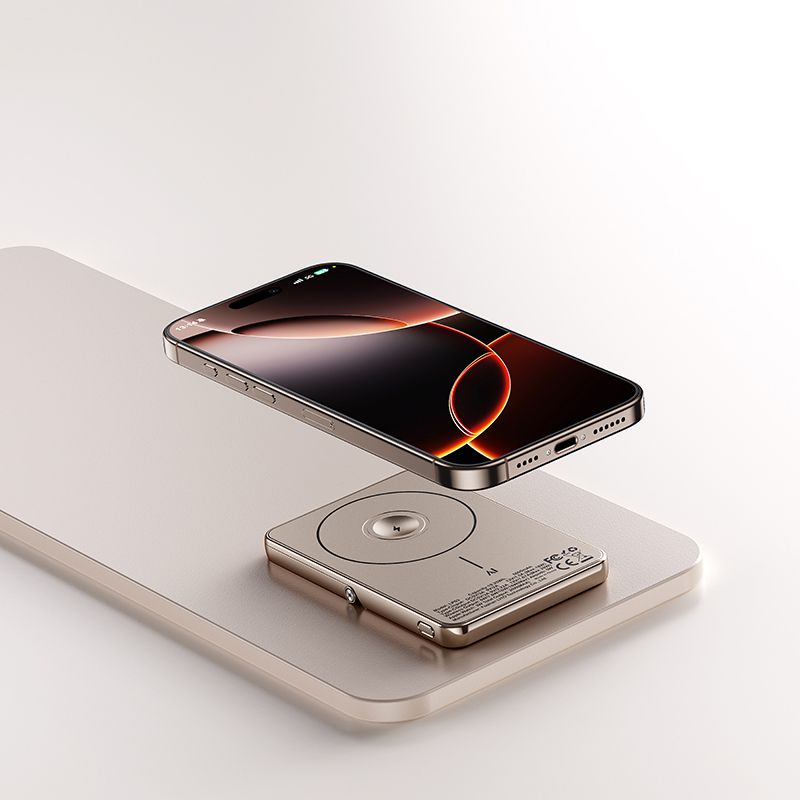 LITO LP03 5000mAh Qi2 15W Ultra AI 5in1 Mag Power Bank (MagSafe Compatible) - Desert Titanium