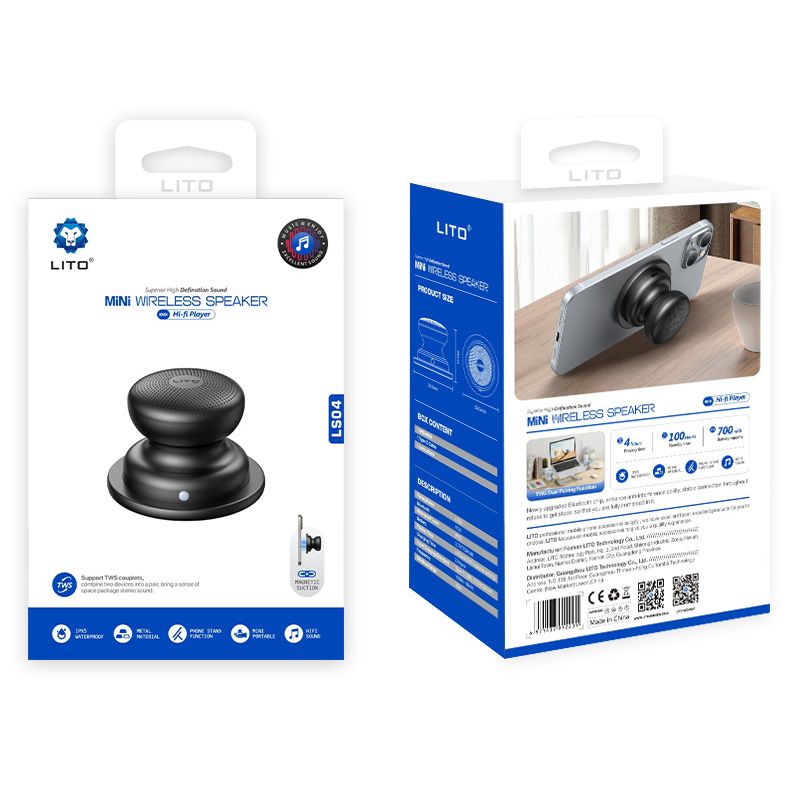 LITO Mag MINI Bluetooth Speaker (MagSafe Compatible)