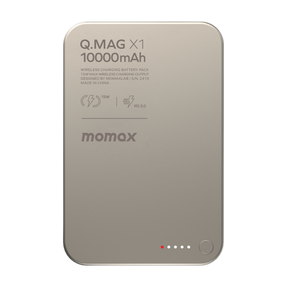 Momax Ultra Thin 20W Magsafe Wireless Titanium Power Bank 10000mAh