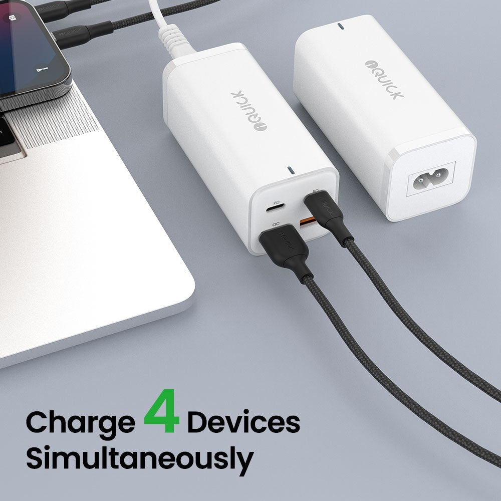 iQuick 100W 2*USB-A 2*USB-C 4-Port Charger Power Strip