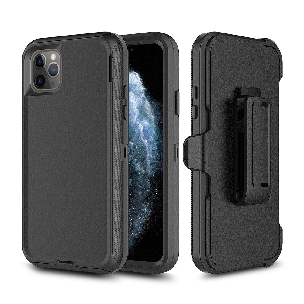 Shockproof Robot Armor Hard Plastic Case with Belt Clip for iPhone 11 Pro Max (6.5'')