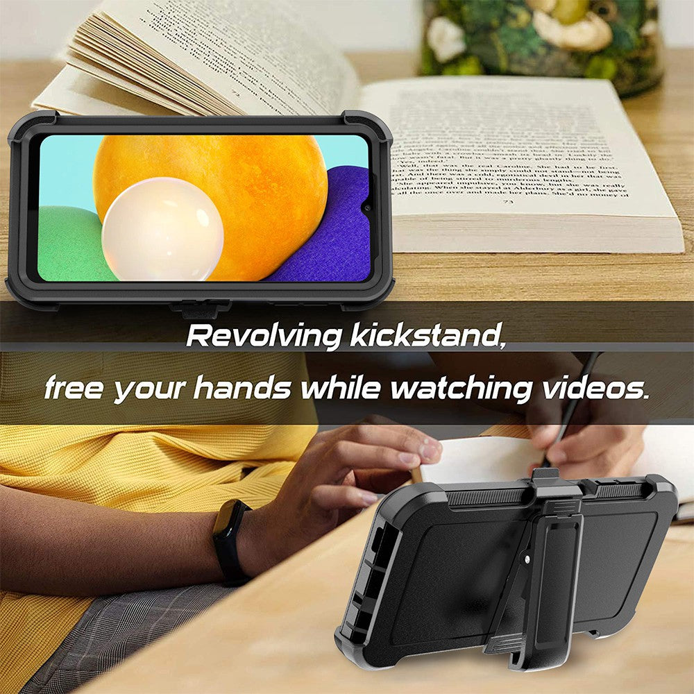 Shockproof Robot Armor Hard Plastic Case with Belt Clip for Samsung Galaxy A56 5G