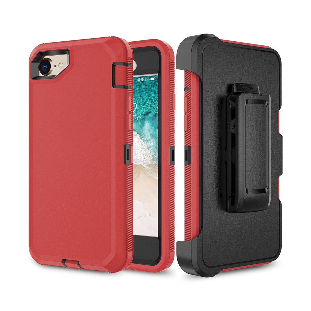 Shockproof Robot Armor Hard Plastic Case with Belt Clip for iPhone 6 / 6s / 7 / 8 / SE (2020) / SE (2022)