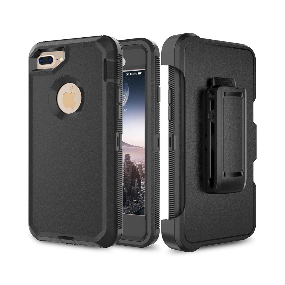 Shockproof Robot Armor Hard Plastic Case with Belt Clip for iPhone 6 Plus / 6s Plus / 7 Plus / 8 Plus