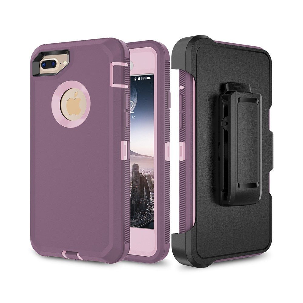 Shockproof Robot Armor Hard Plastic Case with Belt Clip for iPhone 6 Plus / 6s Plus / 7 Plus / 8 Plus