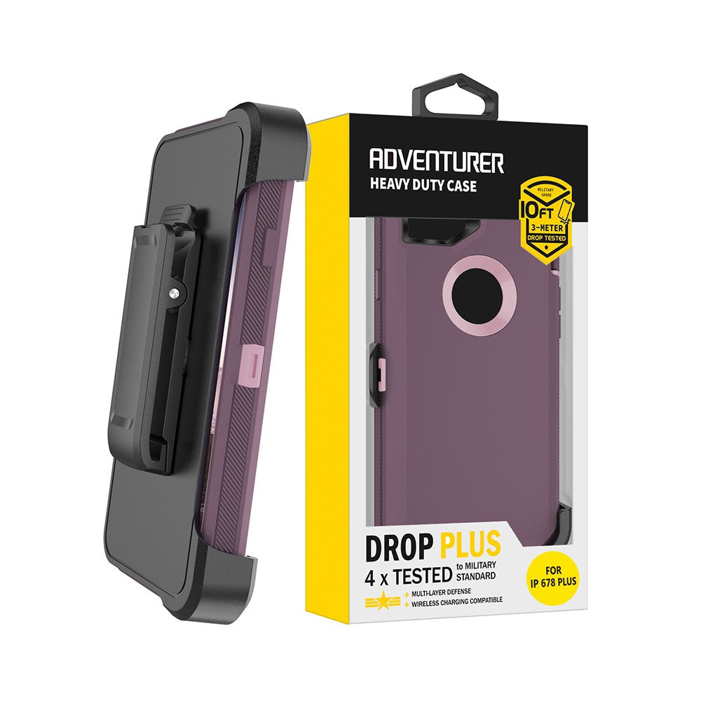 Shockproof Robot Armor Hard Plastic Case with Belt Clip for iPhone 6 Plus / 6s Plus / 7 Plus / 8 Plus