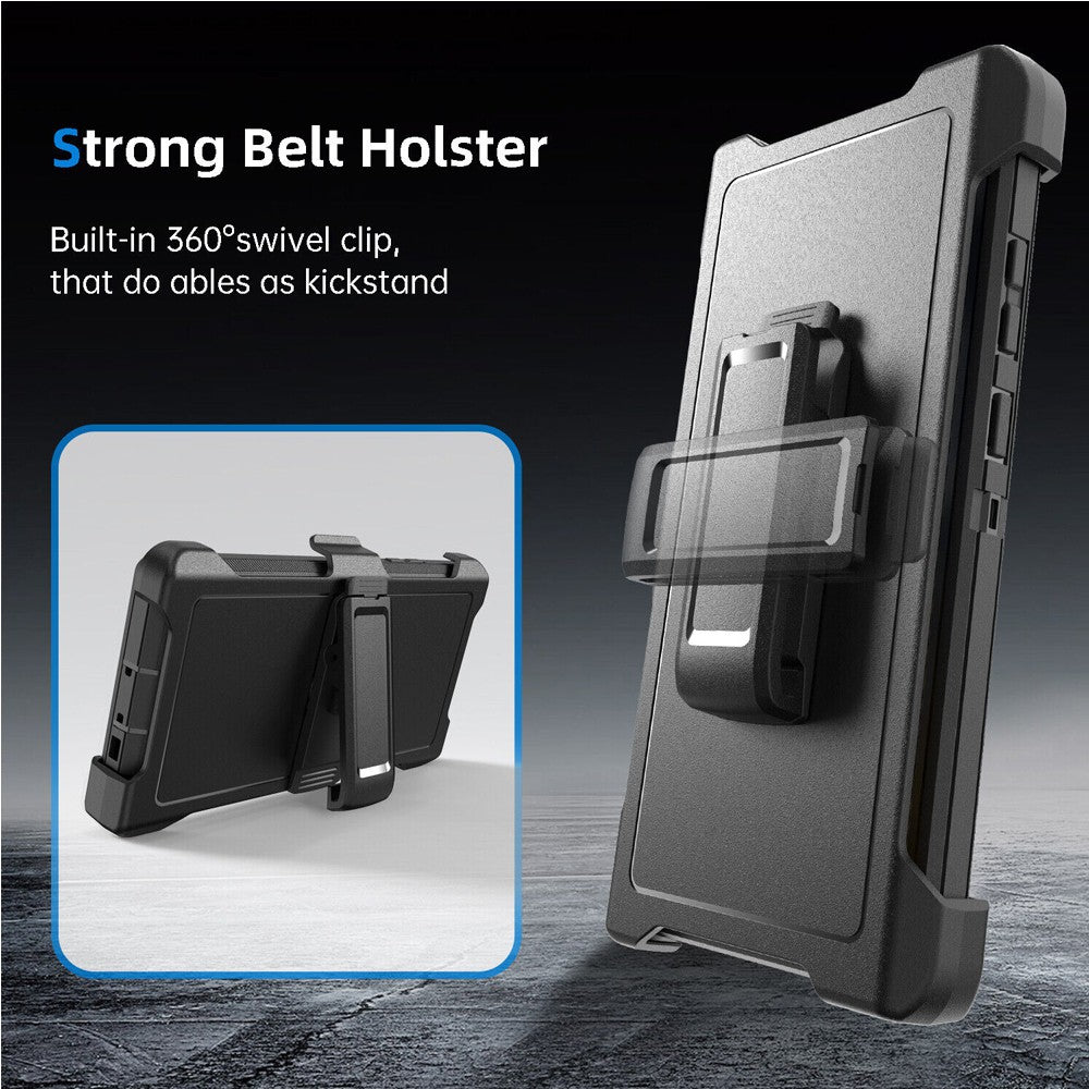 Shockproof Robot Armor Hard Plastic Case with Belt Clip for Samsung Galaxy S23 Ultra
