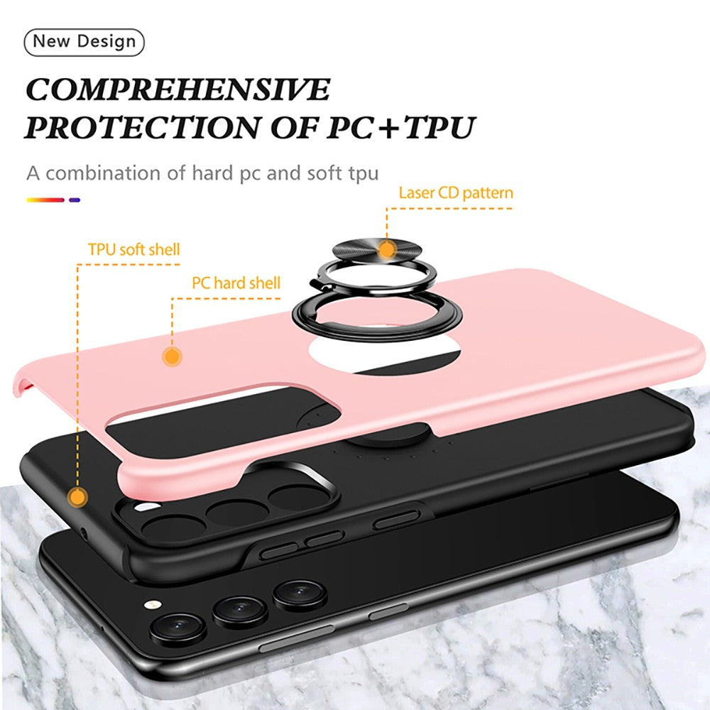 Magnetic Ring Holder Shockproof Cover Case for Samsung Galaxy A14 4G