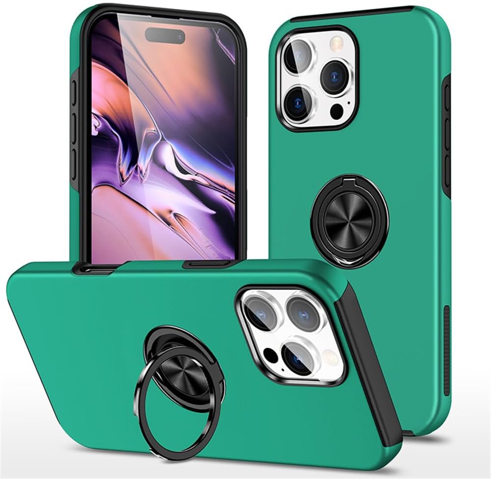 Magnetic Ring Holder Shockproof Cover Case for iPhone 16 Pro Max