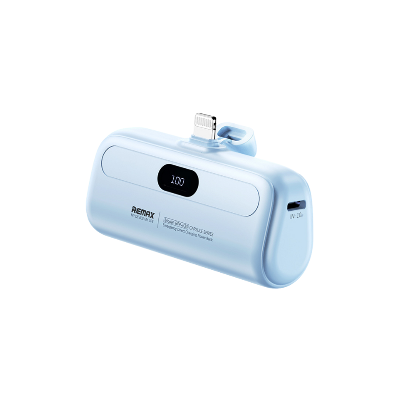 Remax Capsule Series Mini Power Bank with (Lightning Port) 5000 mAh