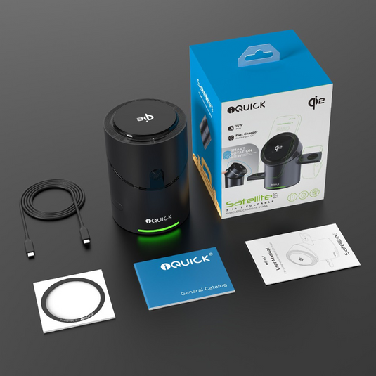 iQuick Satellite CBT-10Q 3 in 1 Foldable Wireless Charger Stand