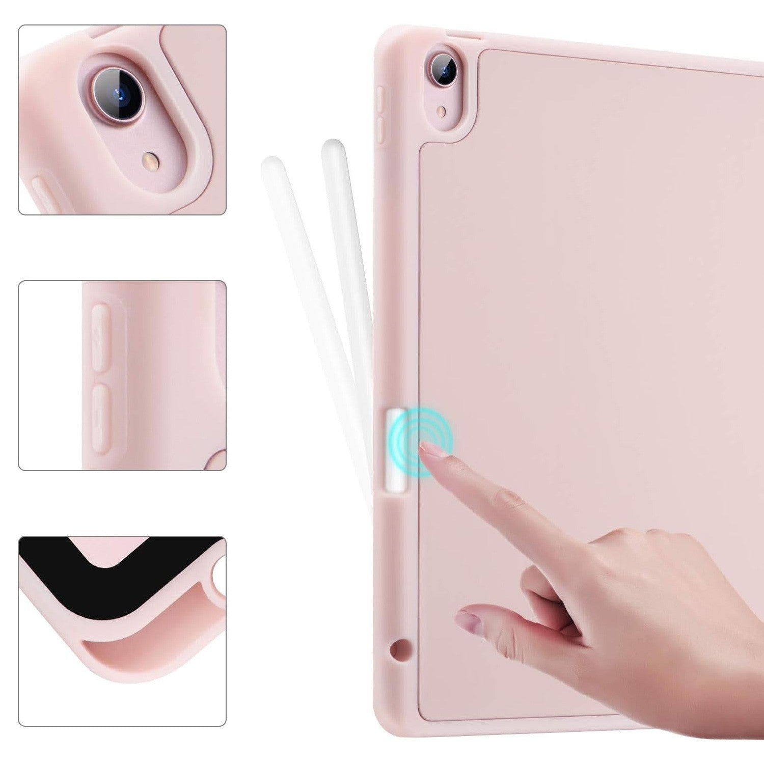 Soft TPU Back Shell Slim Cover Case with Auto Sleep / Wake for iPad Air 13 (2024) / Air 13 (2025)
