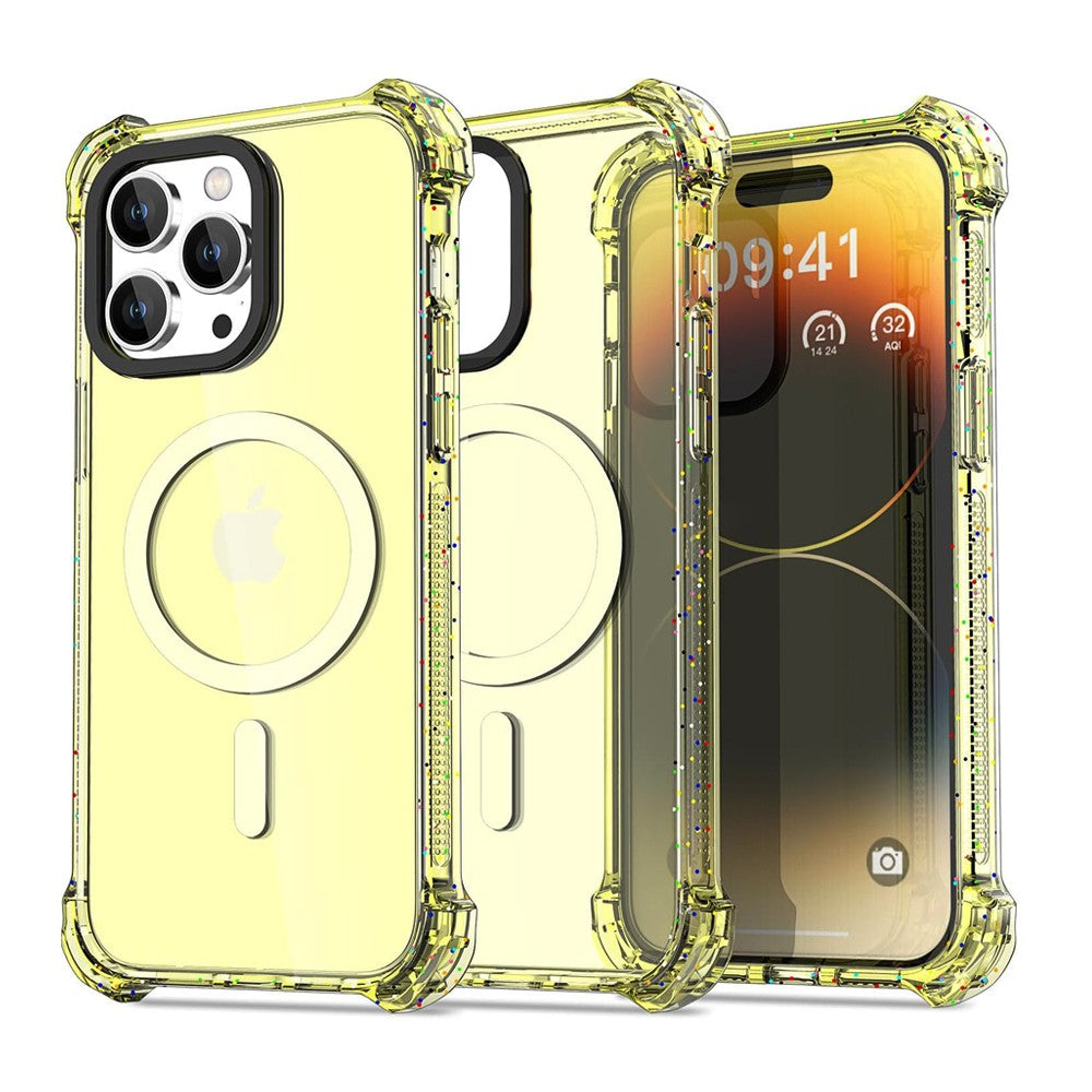 Bounce Impact Clear Shockproof Magnetic Cover Case for iPhone 15