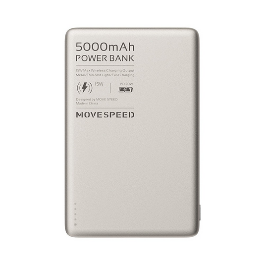 MOVE SPEED S5 Ultra-thin Titanium Magnetic Power Bank 5000mAh