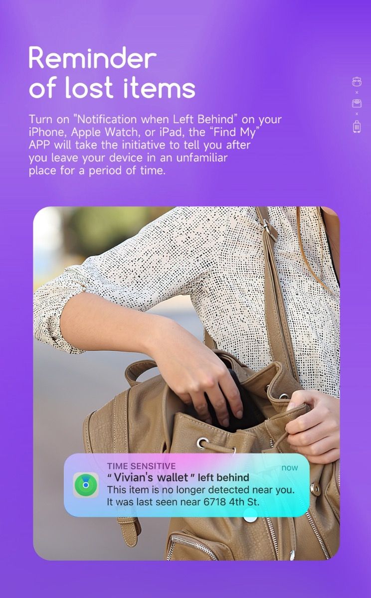 BLACKTECH Smart Tracking Tag with Case Anti-lost Device Tag (Apple Find My)