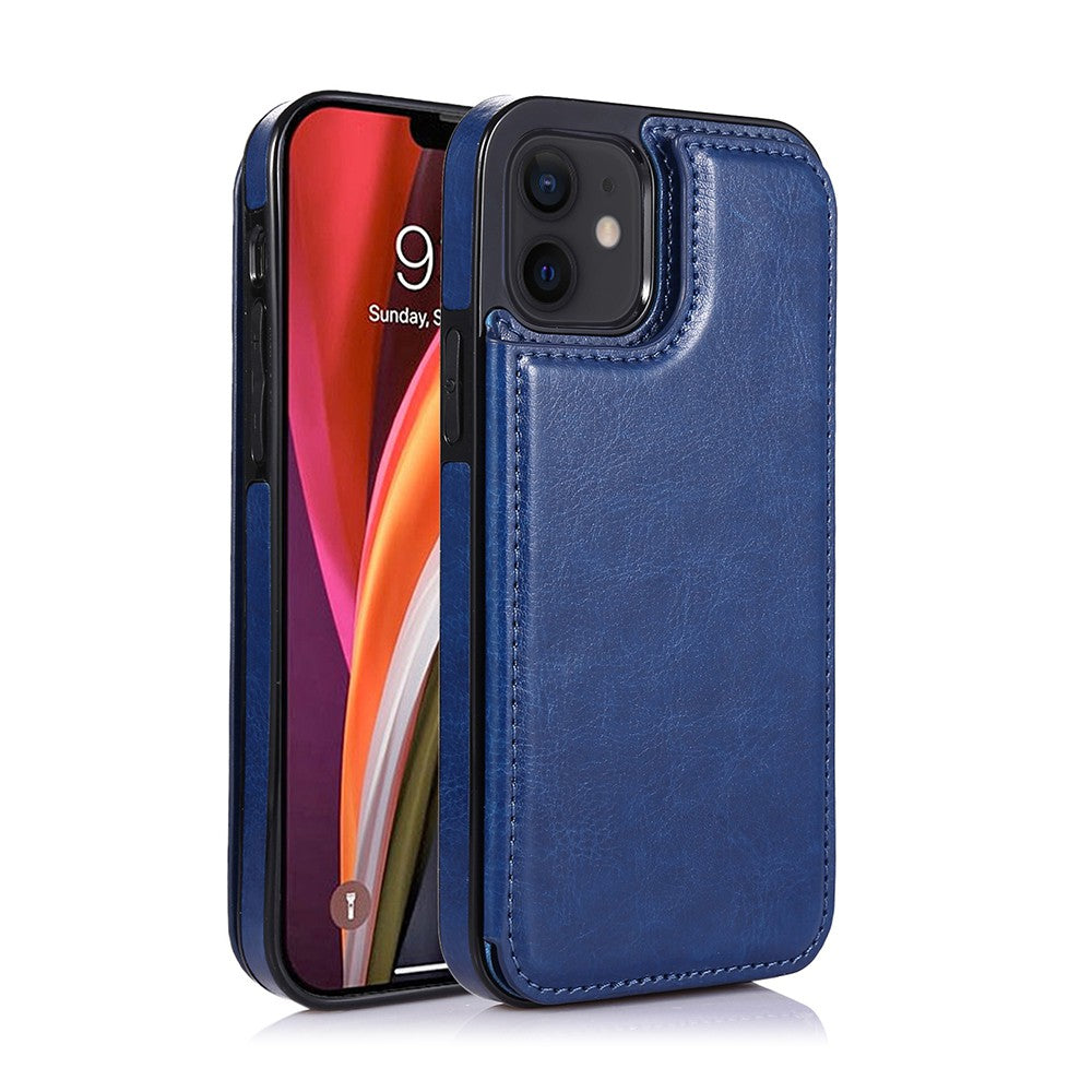 Back Flip Leather Wallet Cover Case for iPhone 12 mini (5.4'')