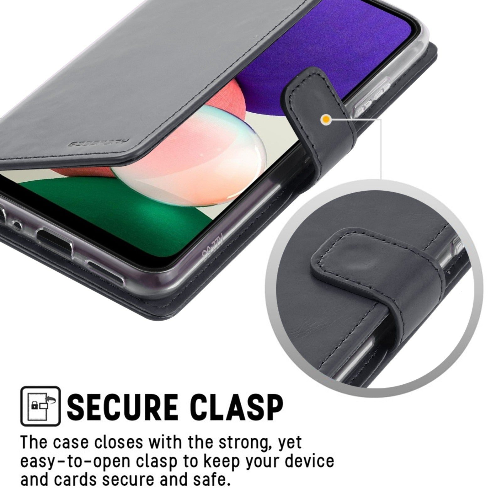 Mercury Blue Moon Diary Cover Case for Samsung Galaxy A22 5G