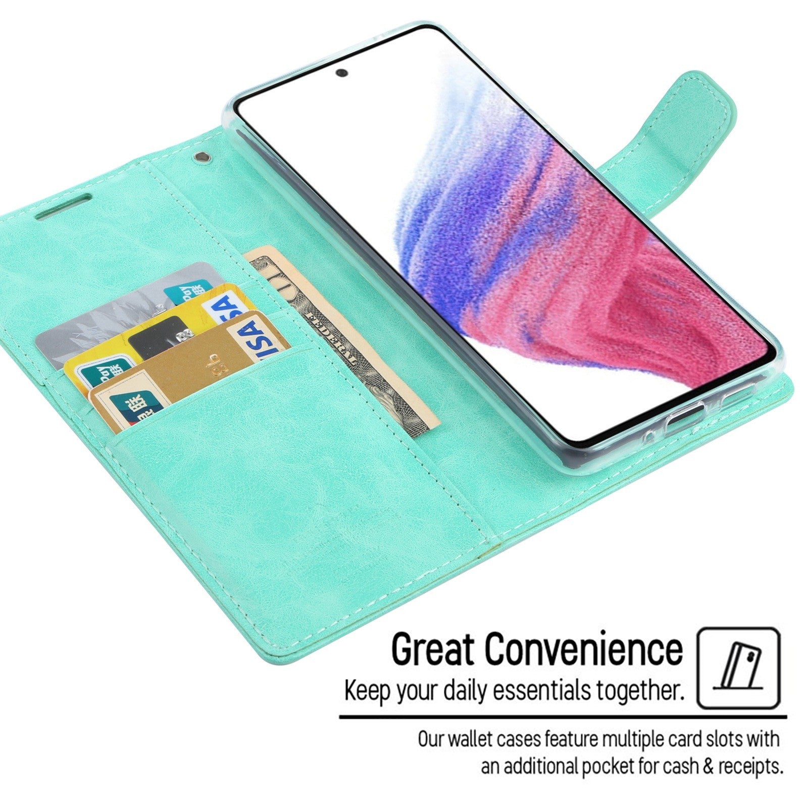 Mercury Blue Moon Diary Cover Case for Samsung Galaxy A33 5G