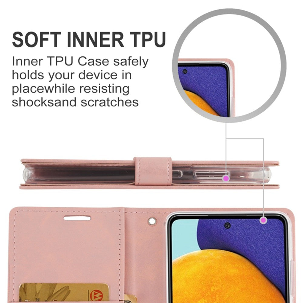 Mercury Blue Moon Diary Cover Case for Samsung Galaxy A73 5G