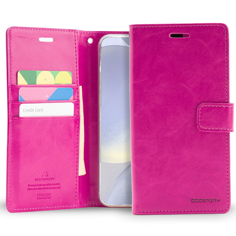 Mercury Blue Moon Diary Cover Case for Samsung Galaxy S24 Plus