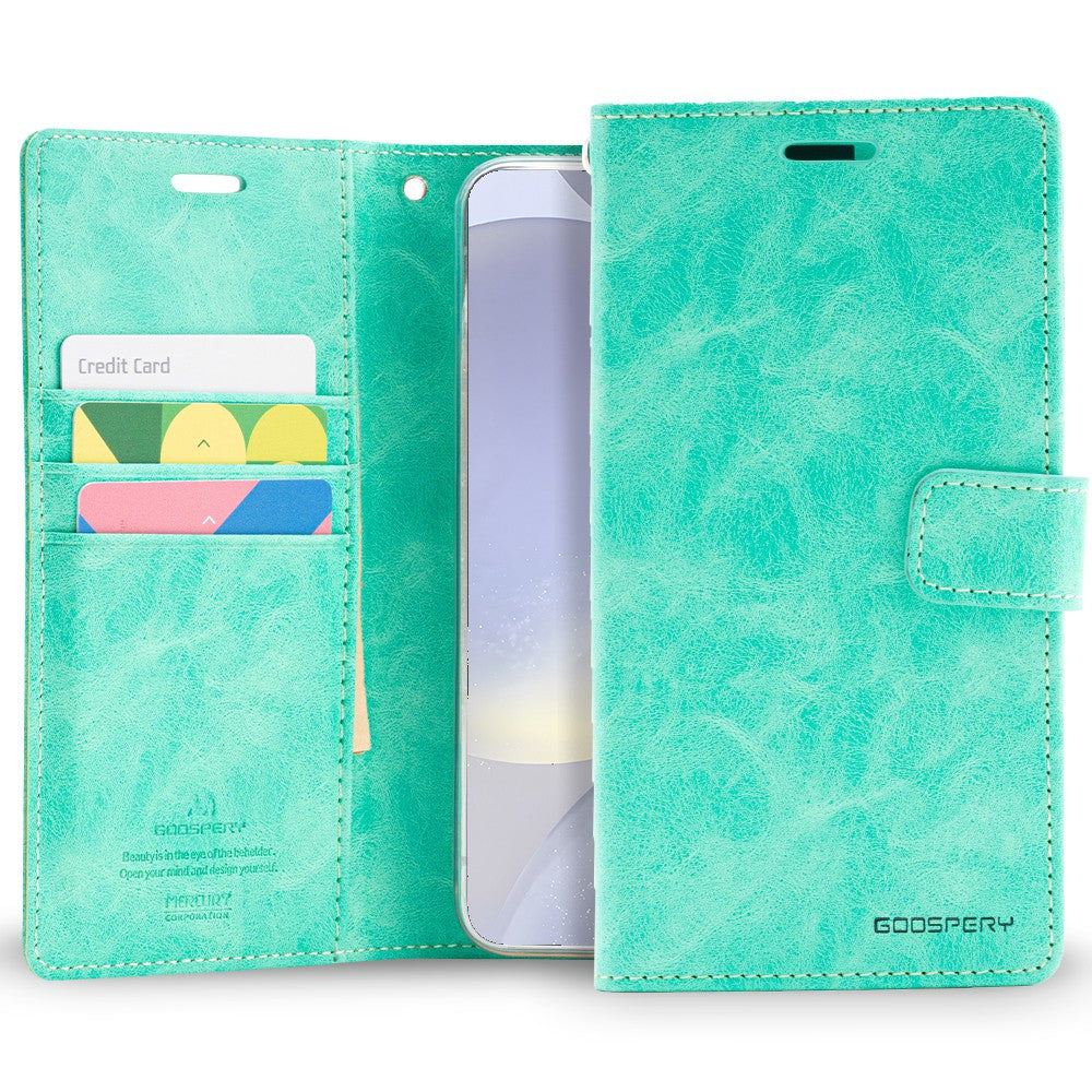 Mercury Blue Moon Diary Cover Case for Samsung Galaxy S24