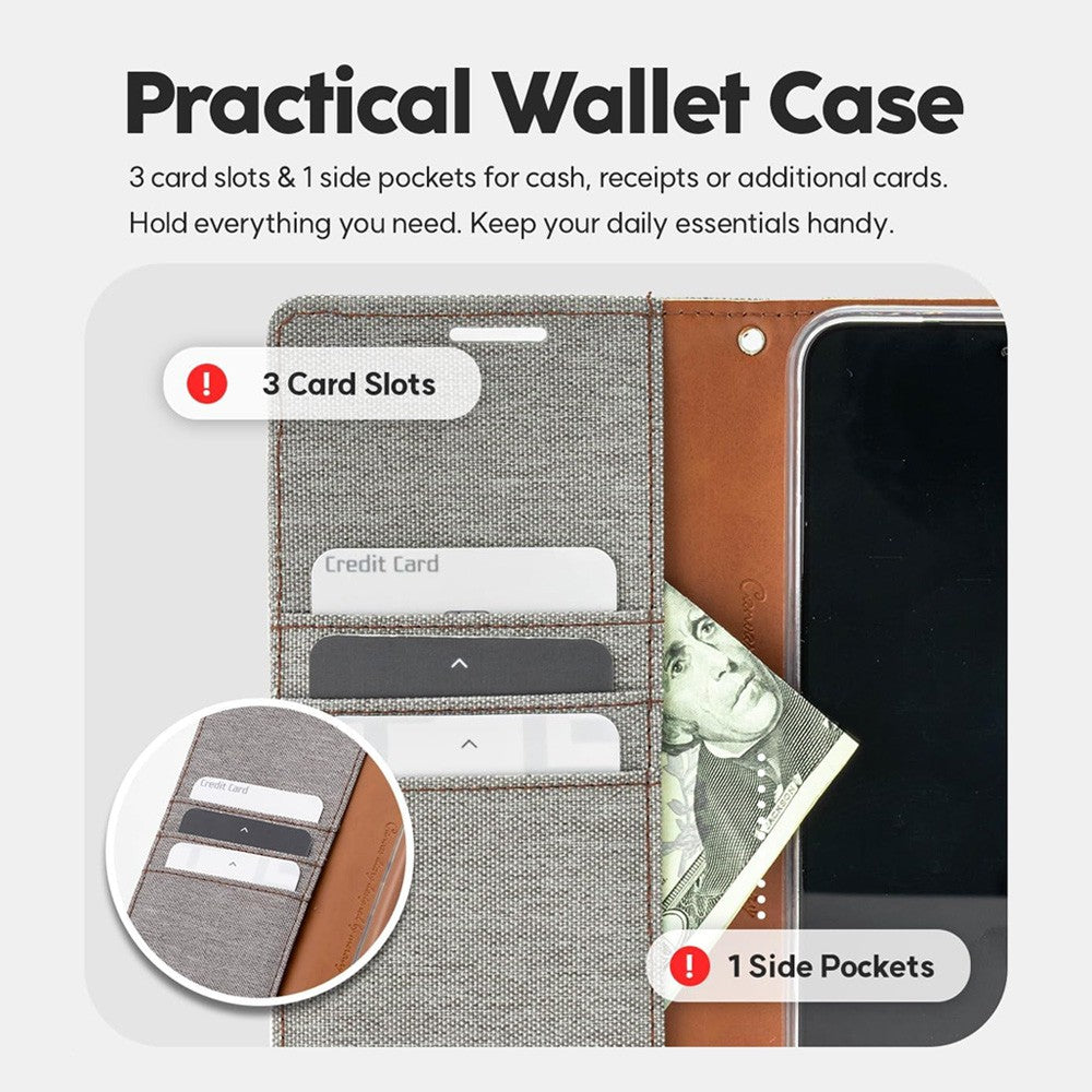 Mercury Canvas Diary Case for iPhone 13