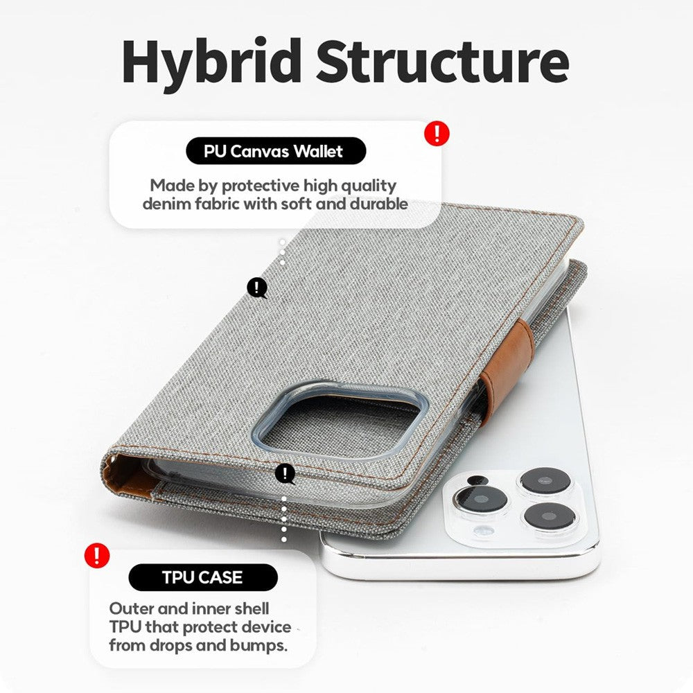 Mercury Canvas Diary Case for iPhone 13