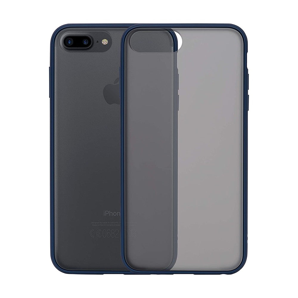 Transparent Frosted PC Colorful TPU Bumper Case for iPhone 6 Plus / 6S Plus / 7 Plus / 8 Plus