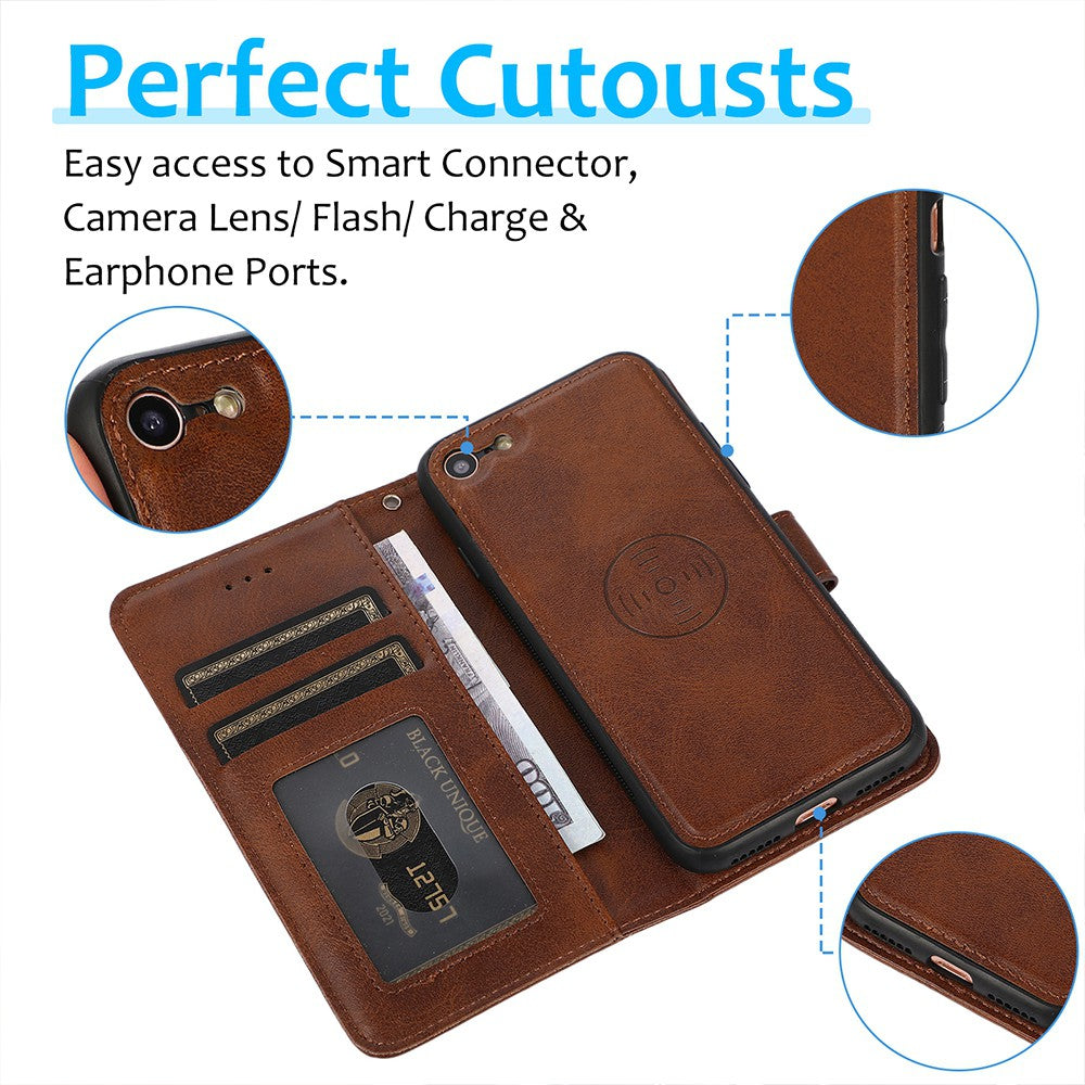 Magnetic Split PU Leather Flip Wallet Cover Case for iPhone 7 / 8 / SE (2020) / SE (2022)