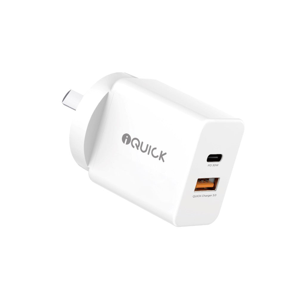 iQuick 30W Dual Ports Charging Adapter