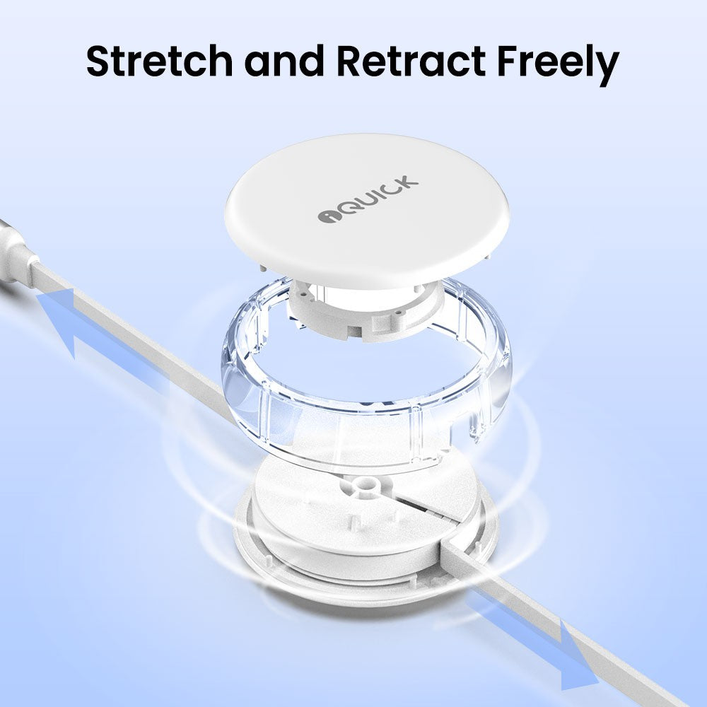 iQuick 3 in 1 Retractable Fast Charge & Data Sync Cable (1.2m)