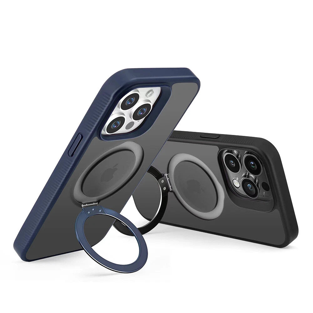 Magnetic Kickstand Matte Case for iPhone 15 Pro Max