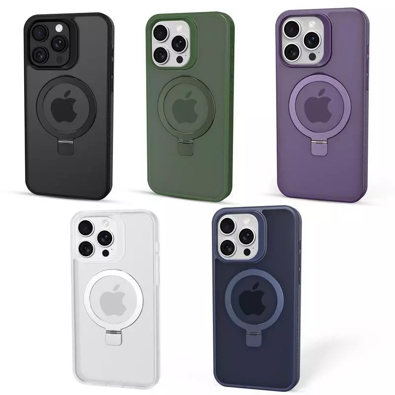 Magnetic Kickstand Matte Case for iPhone 15 Pro Max