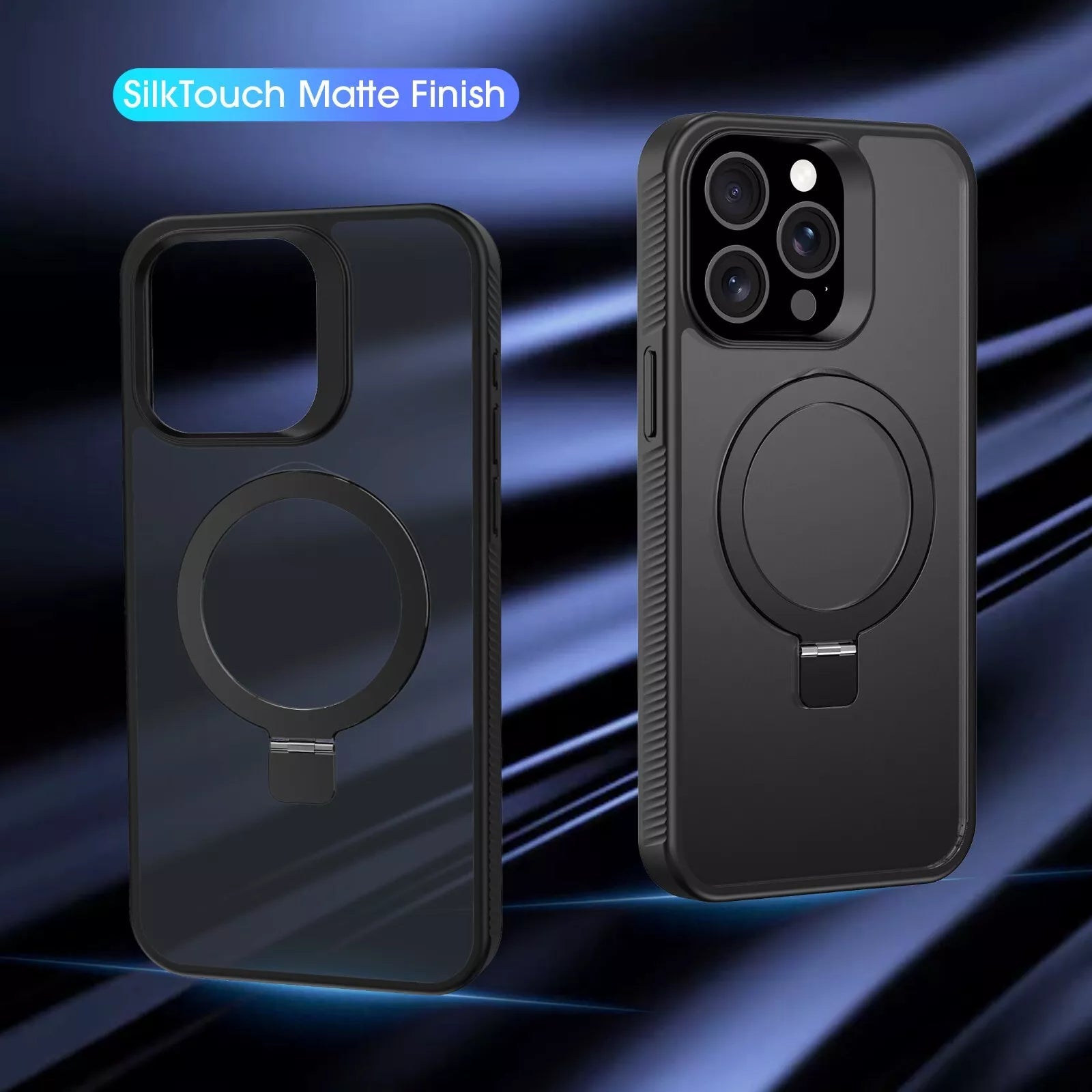 Magnetic Kickstand Matte Case for iPhone 15 Pro Max