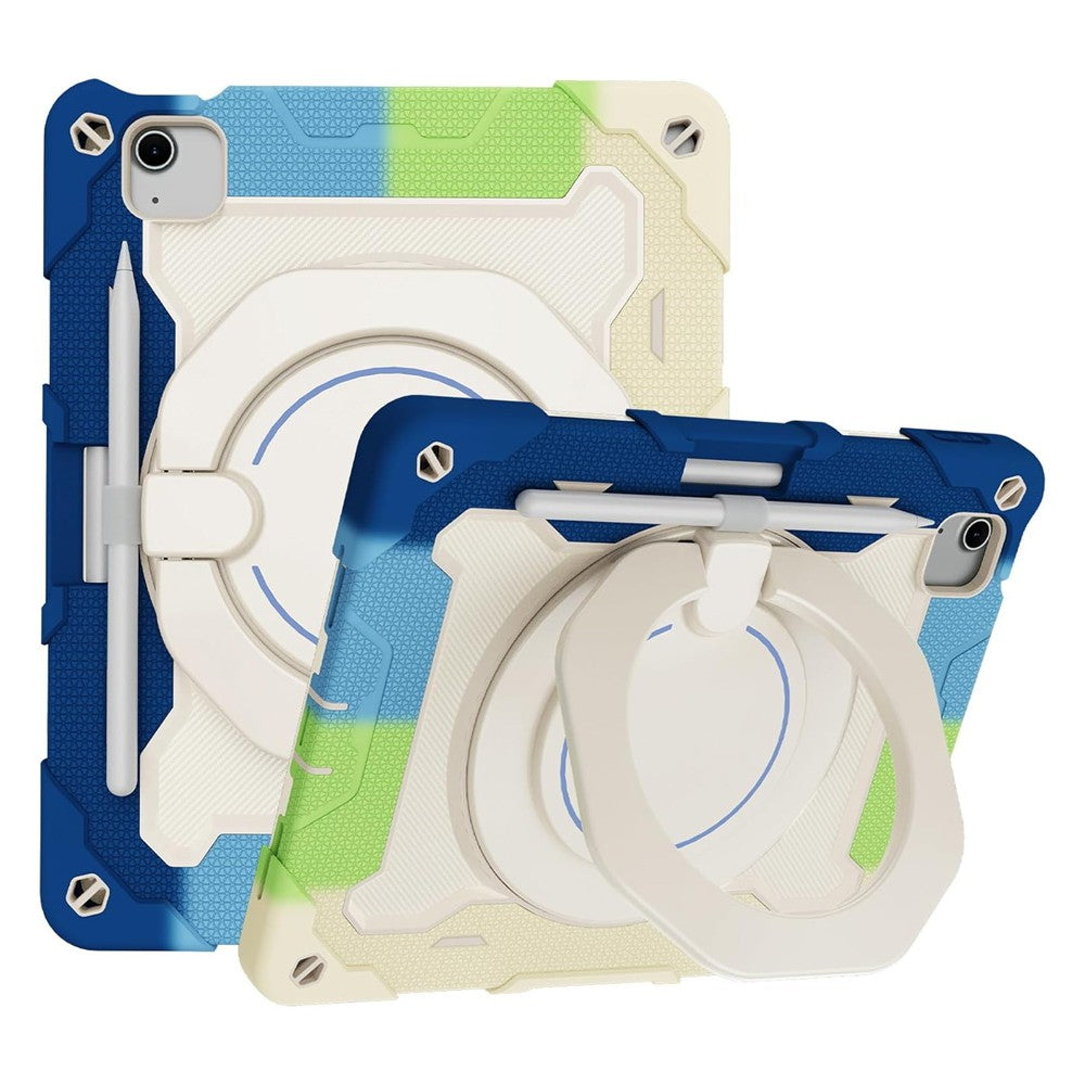 Armor Shockproof Handle Ring Rotation Case Cover for iPad Air 11 (2024) / iPad Air 11 (2025)