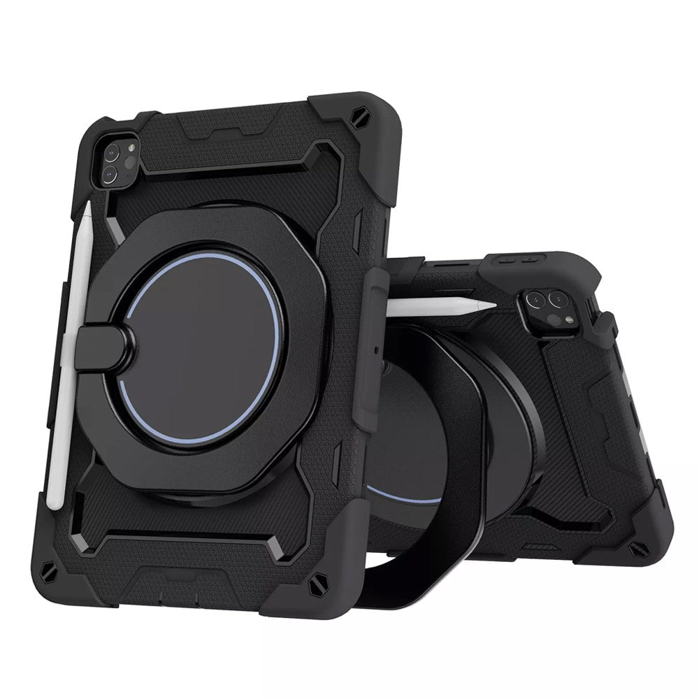 Armor Shockproof Handle Ring Rotation Case Cover for iPad Pro 12.9 (2018) / (2020) / (2022)