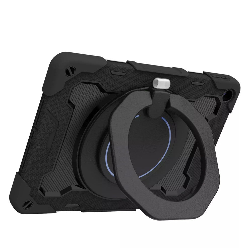 Armor Shockproof Handle Ring Rotation Case Cover for iPad 10.2 (2019) / (2020) / (2021) (No Pen Slot)