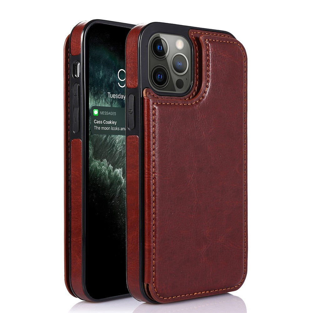 Back Flip Leather Wallet Cover Case for iPhone 15 Pro