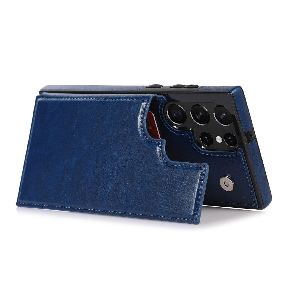 Back Flip Leather Wallet Cover Case for Samsung Galaxy S23 Ultra