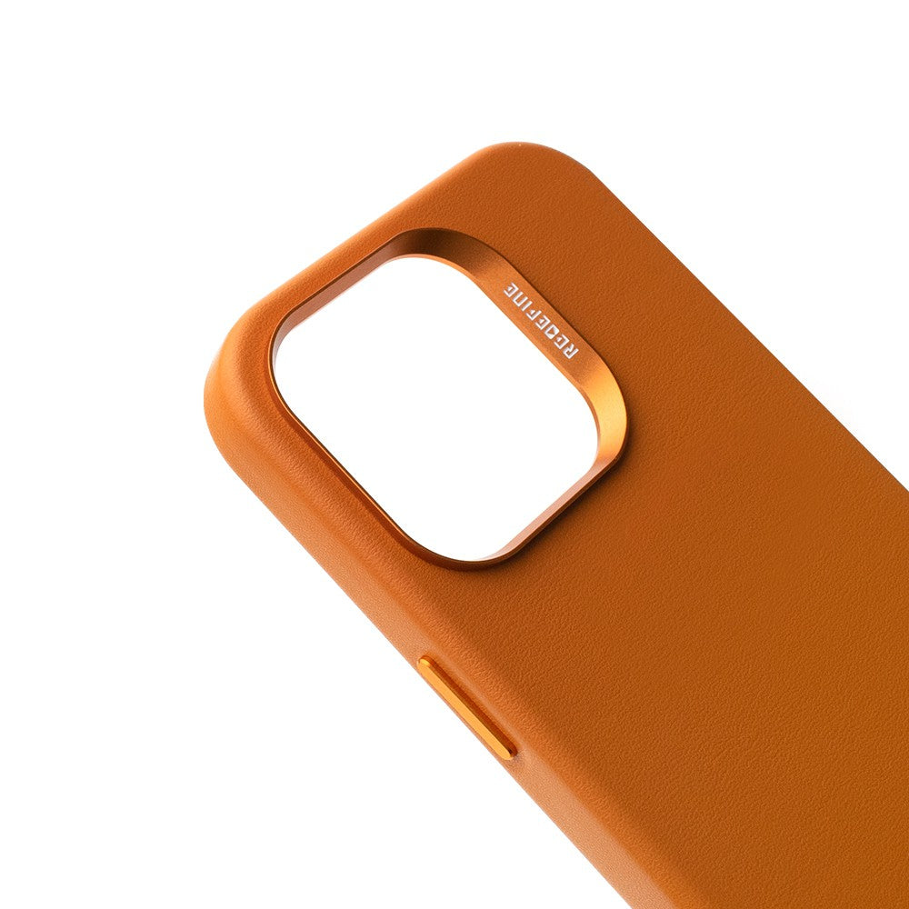 REDEFINE Metal Camera Lens PU Leather Case with Magnetic Ring for iPhone 14 Plus Magsafe