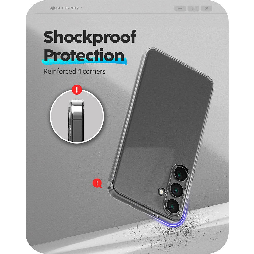 Mercury Transparent Jelly Case Cover for Samsung Galaxy S24 Ultra