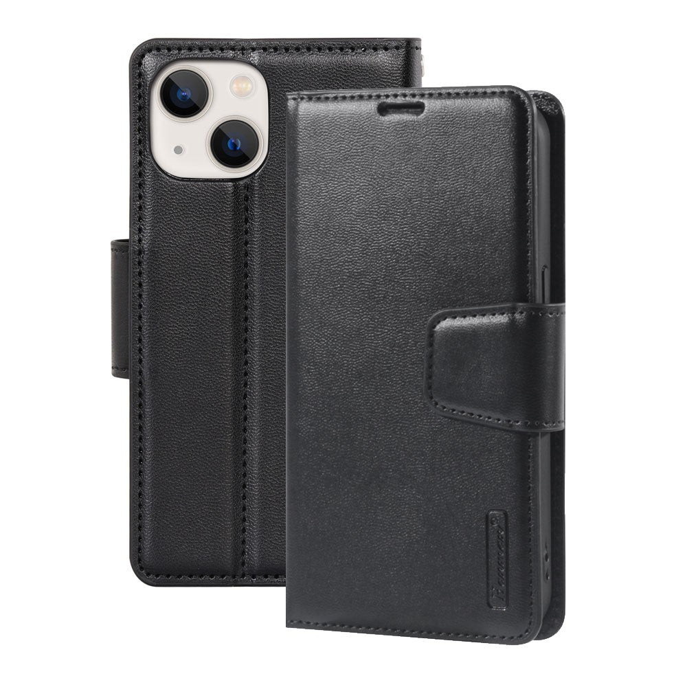 Hanman PU Flip Leather Wallet Cover Case for iPhone 13 / 14
