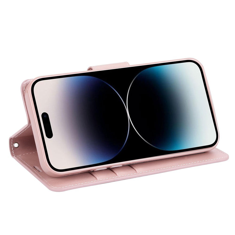 Hanman PU Flip Leather Wallet Cover Case for iPhone 13 / 14