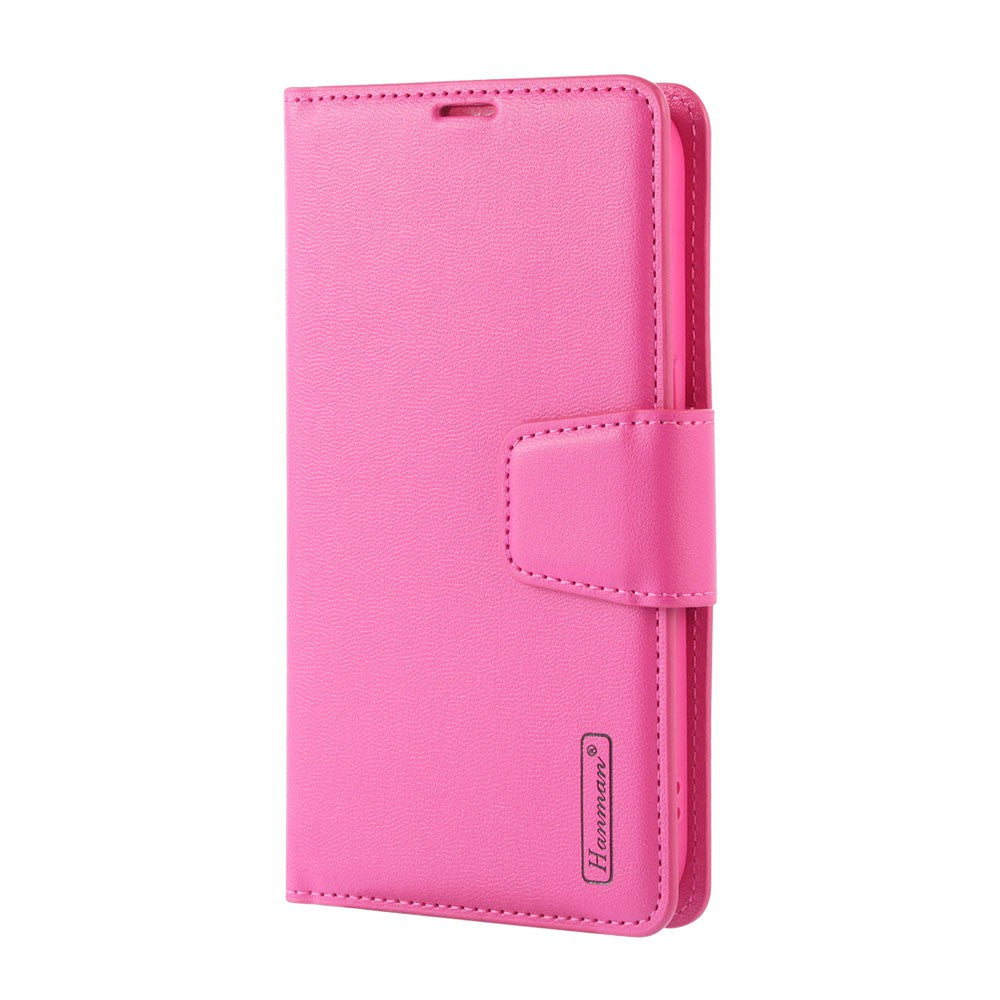 Hanman PU Flip Leather Wallet Cover Case for iPhone 14 Plus