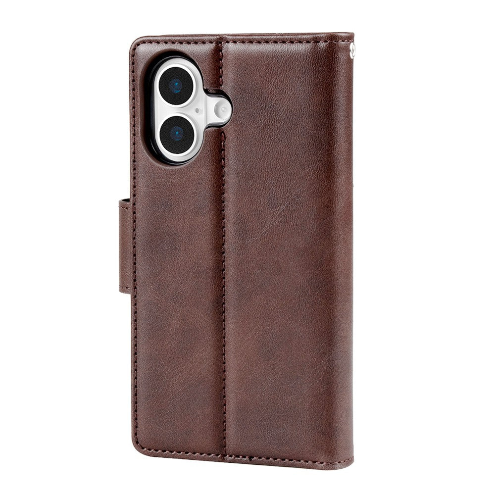 Hanman 2 in 1 Detachable Magnetic Flip Leather Wallet Cover Case for iPhone 17