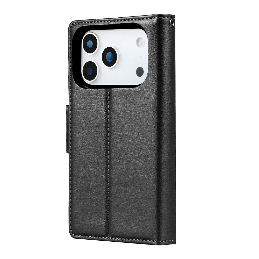 Hanman 2 in 1 Detachable Magnetic Flip Leather Wallet Cover Case for iPhone 17 Pro Max