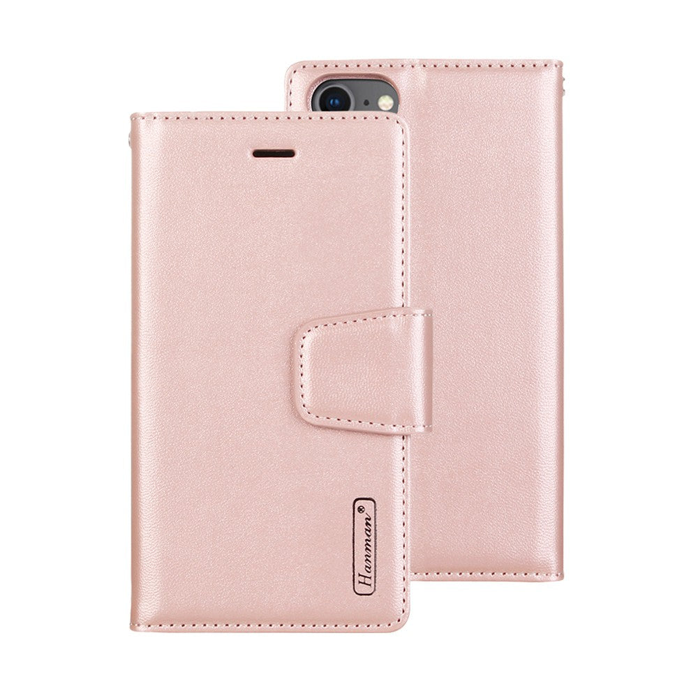 Hanman 2 in 1 Detachable Magnetic Flip Leather Wallet Cover Case for iPhone 6 / 6S / 7 / 8 / SE (2020) / SE (2022)