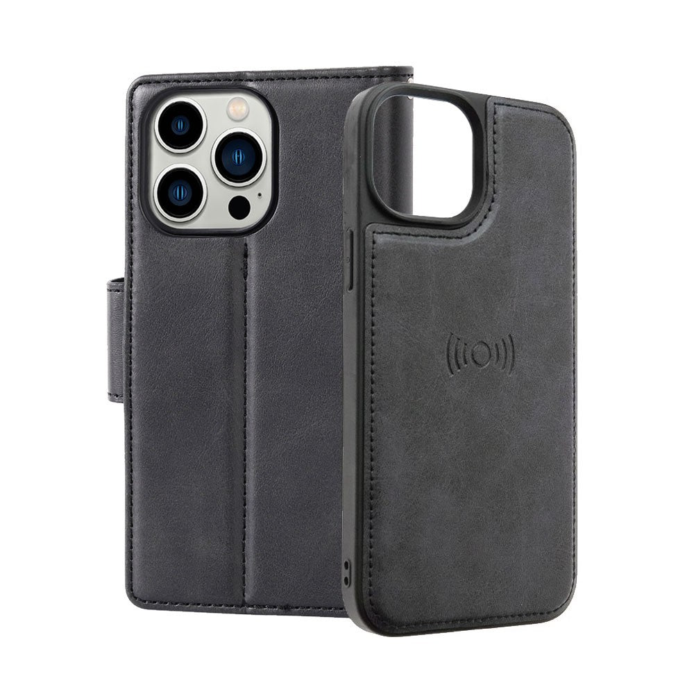 Hanman 2 in 1 Detachable Magnetic Flip Leather Wallet Cover Case for iPhone 12 Pro Max